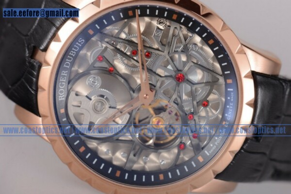 Roger Dubuis Excalibur Watch Rose Gold Replica SRD45-78-51-00/03A10/B1